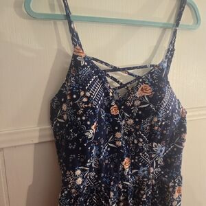 No Boundaries Navy Floral Kids Dress